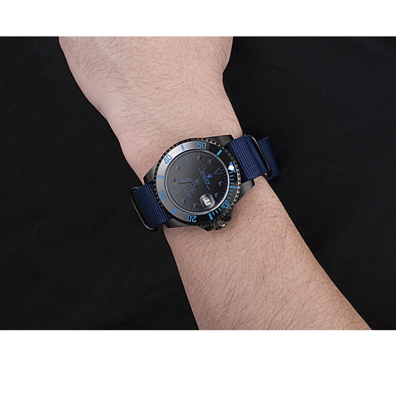 MiroTime 1027 Rolex Stealth Submariner Blue Nylon Strap 622008